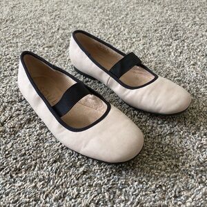 Soul Naturalizer Mary Jane Flats Size 6.5W | Bone/Taupe w/ Black Trim